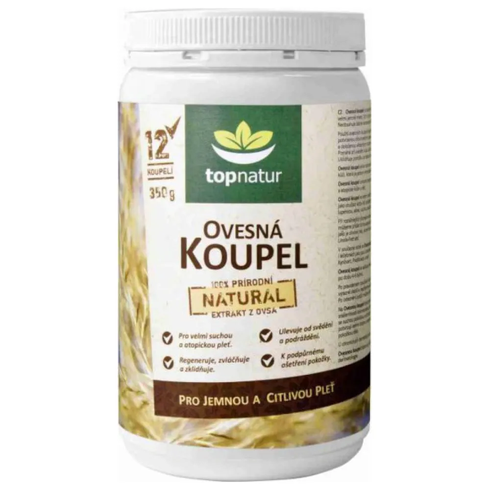 Topnatur Ovesná koupel pro děti dóza 350g