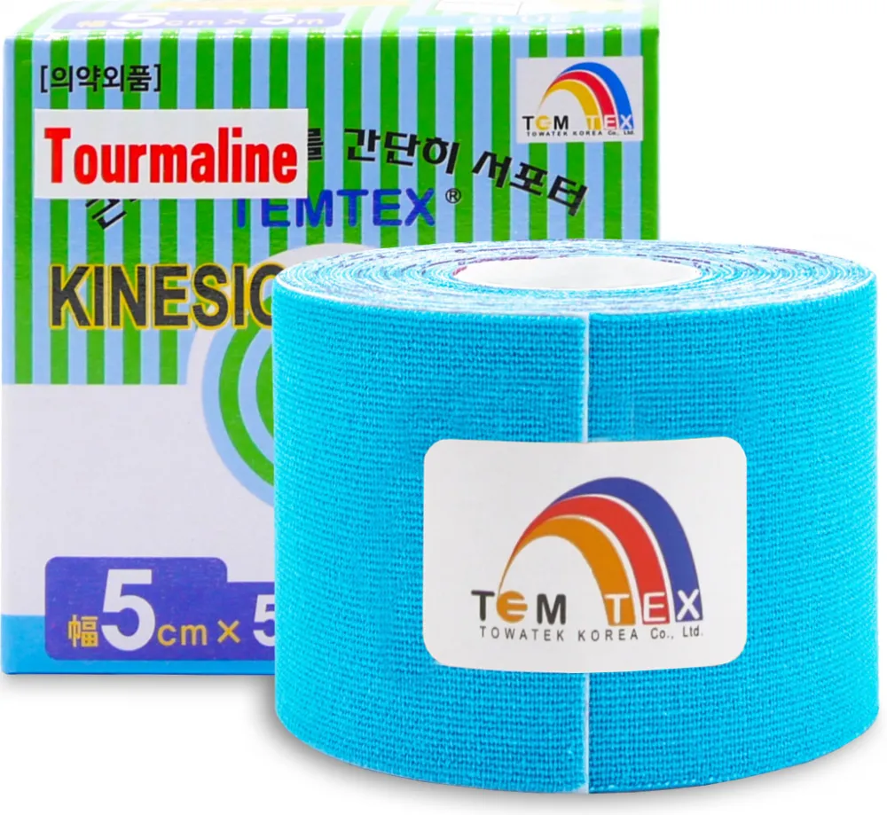 TEMTEX kinesio tejp.Tourmaline modrá 5cmx5m