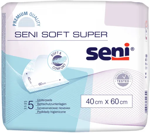 Seni Soft Super podložky absorpční 60x40cm 5ks