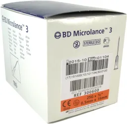 BD Microlance Inj. jehla 25G 0.50x16 oranž.100ks