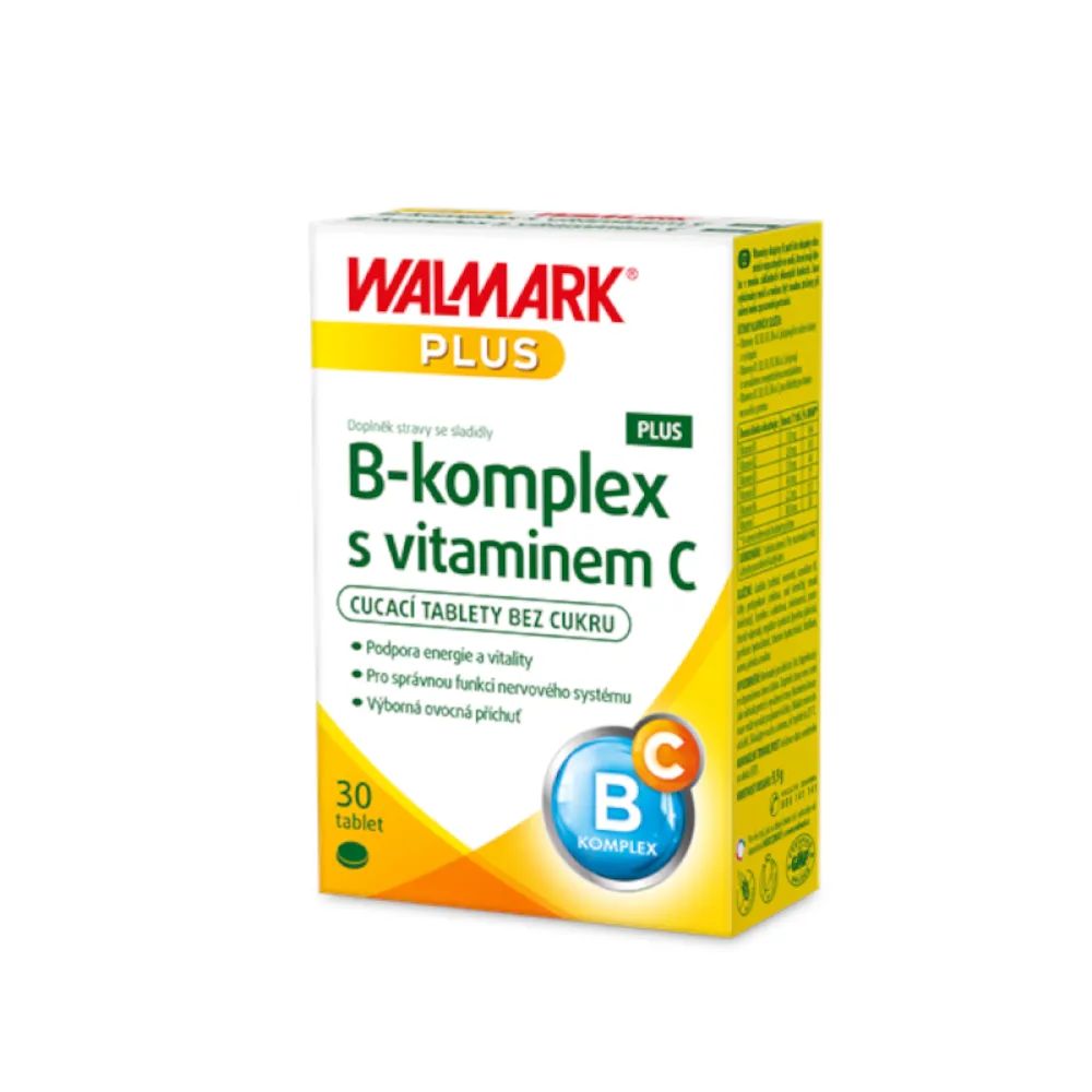 Walmark B-komplex PLUS s vitaminem C tbl.30