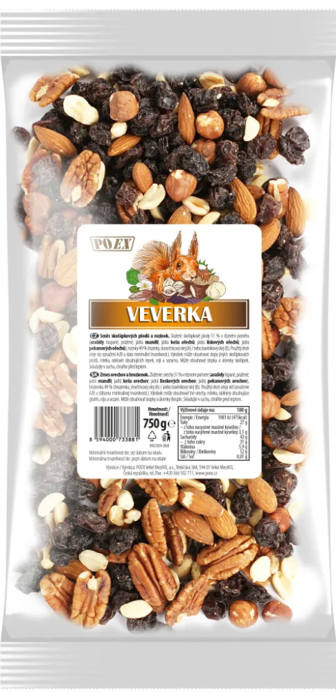 POEX Veverka směs 750g