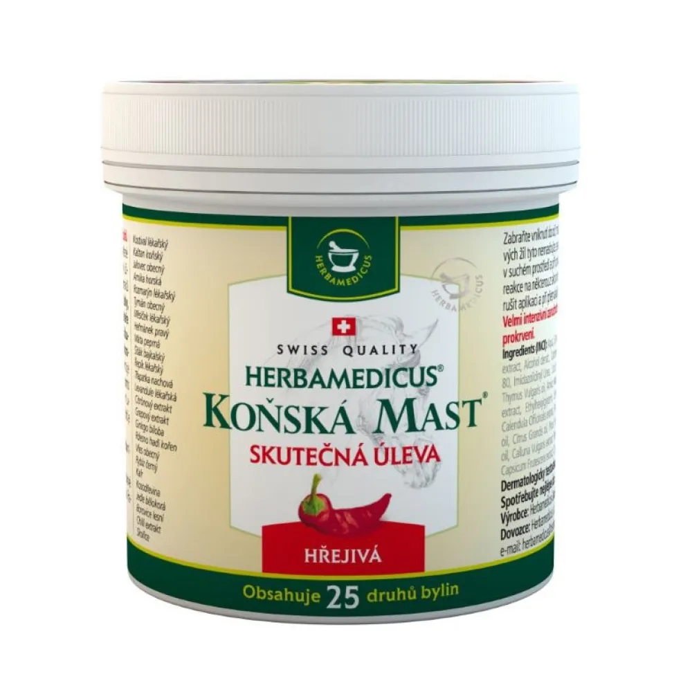 Herbamedicus Koňská mast hřejivá 250ml