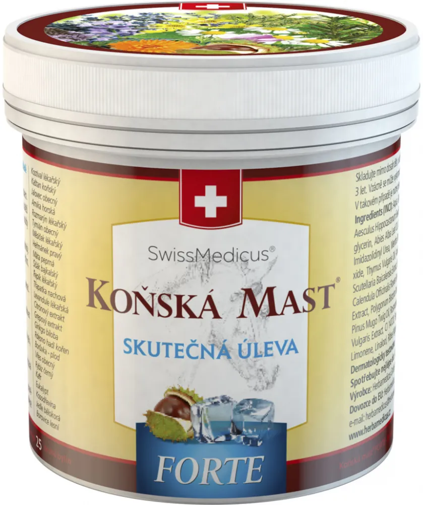 Herbamedicus Koňská mast forte chladivá 250ml