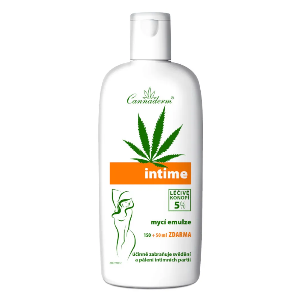 Cannaderm Intime NEW mycí emulze 150+50ml ZDARMA