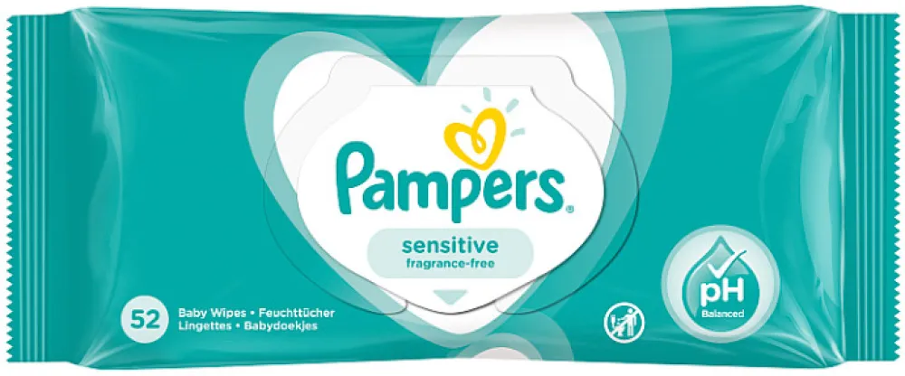 Pampers Sensitive ubrousky 52ks