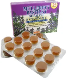 Müllerovy pastilky se šalvějí 24ks ZP