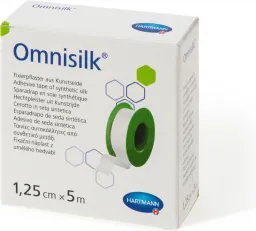 Náplast Omnisilk bílé hedvábí 1.25cmx5m 1ks