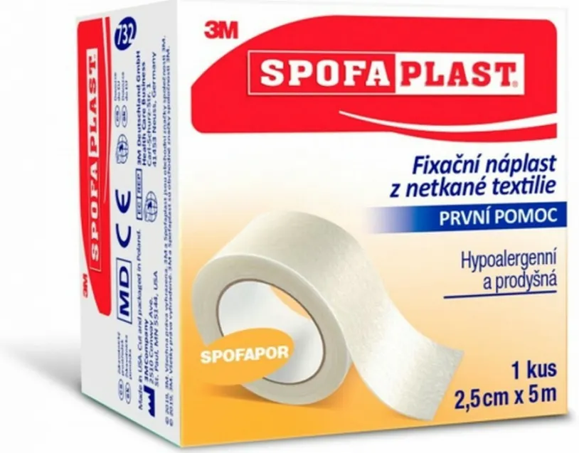 3M Spofaplast 732 Fix.náplast netk.text.5mx25mm