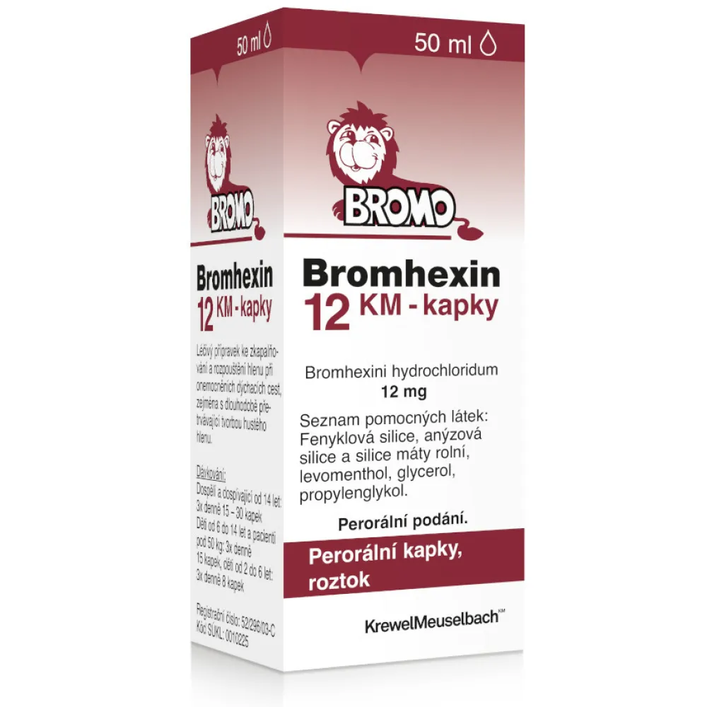 Bromhexin KM 12mg/ml por.gtt.sol.50ml