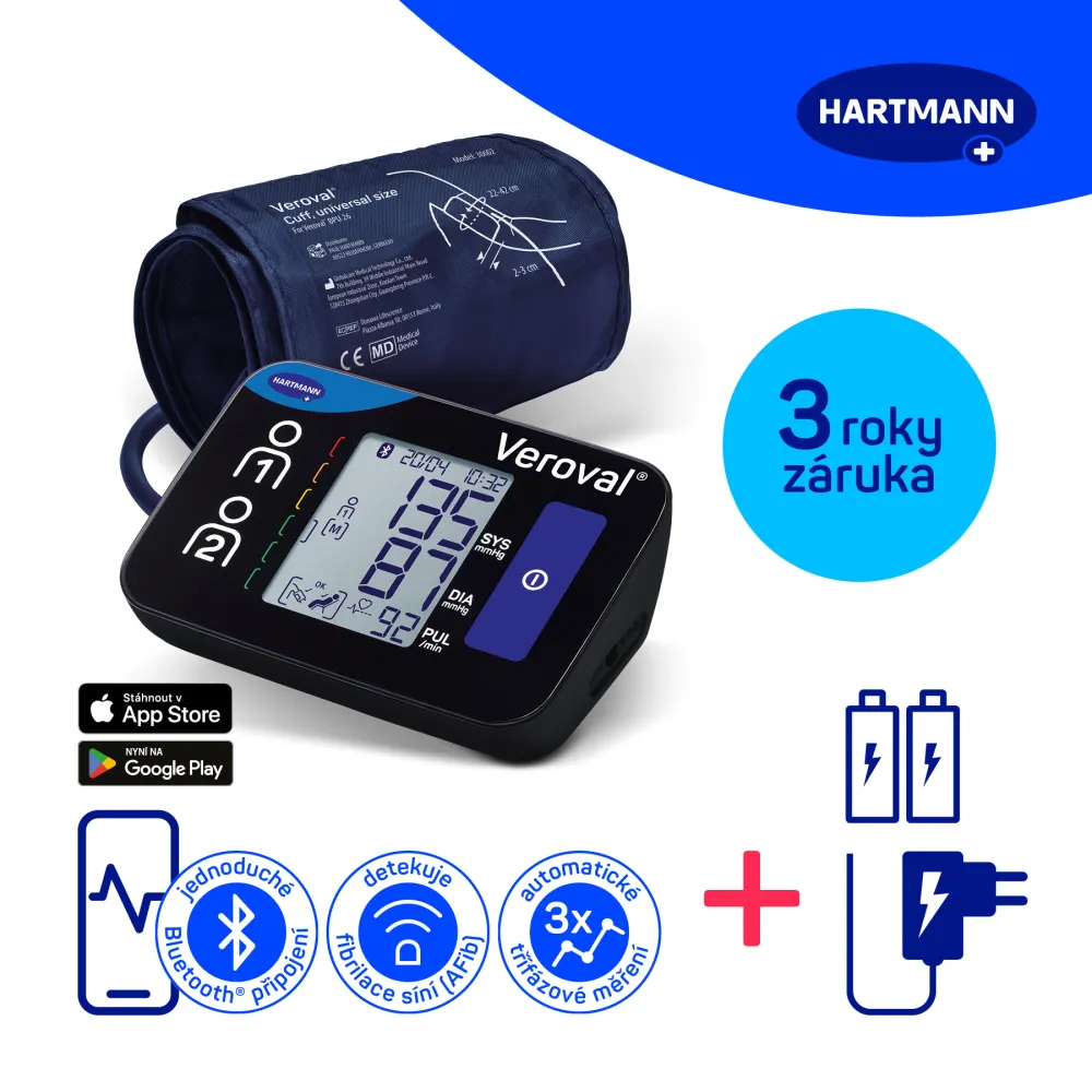 Tonometr digi.VerovalCompact+connect pažní+adaptér