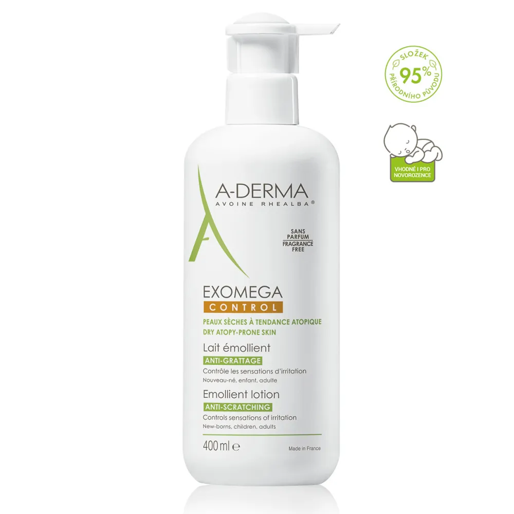 A-DERMA Exomega CONTROL Emolienční mléko 400ml