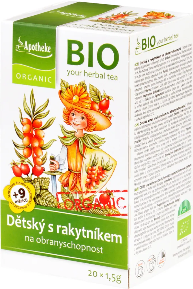 Apotheke BIO Dětský čaj s rakytníkem 20x1.5g