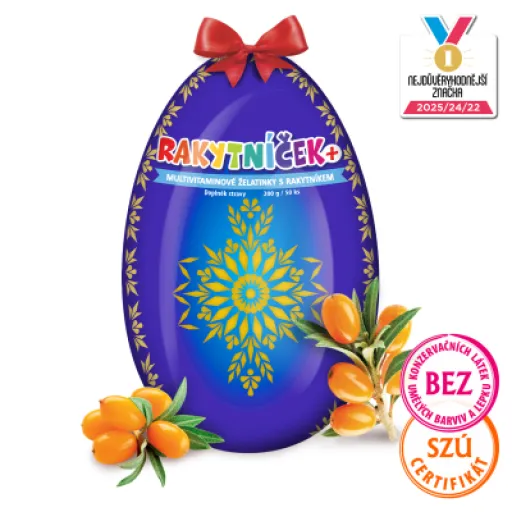 TEREZIA RAKYTNÍČEK+ želatinky s rakytníkem - Modré vejce 2026 50 ks