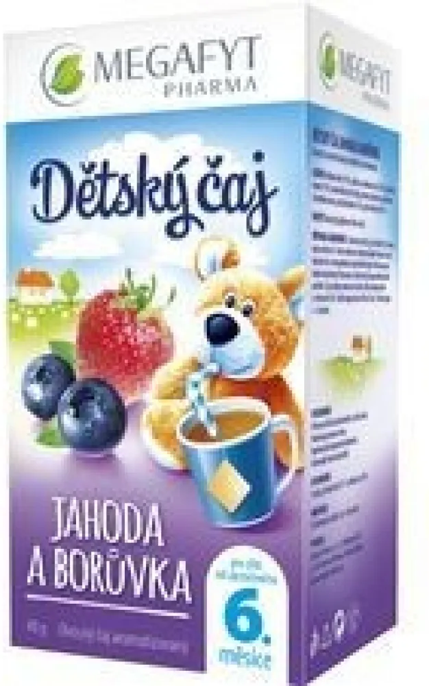 Megafyt Dětský čaj Jahoda a borůvka 20x2g
