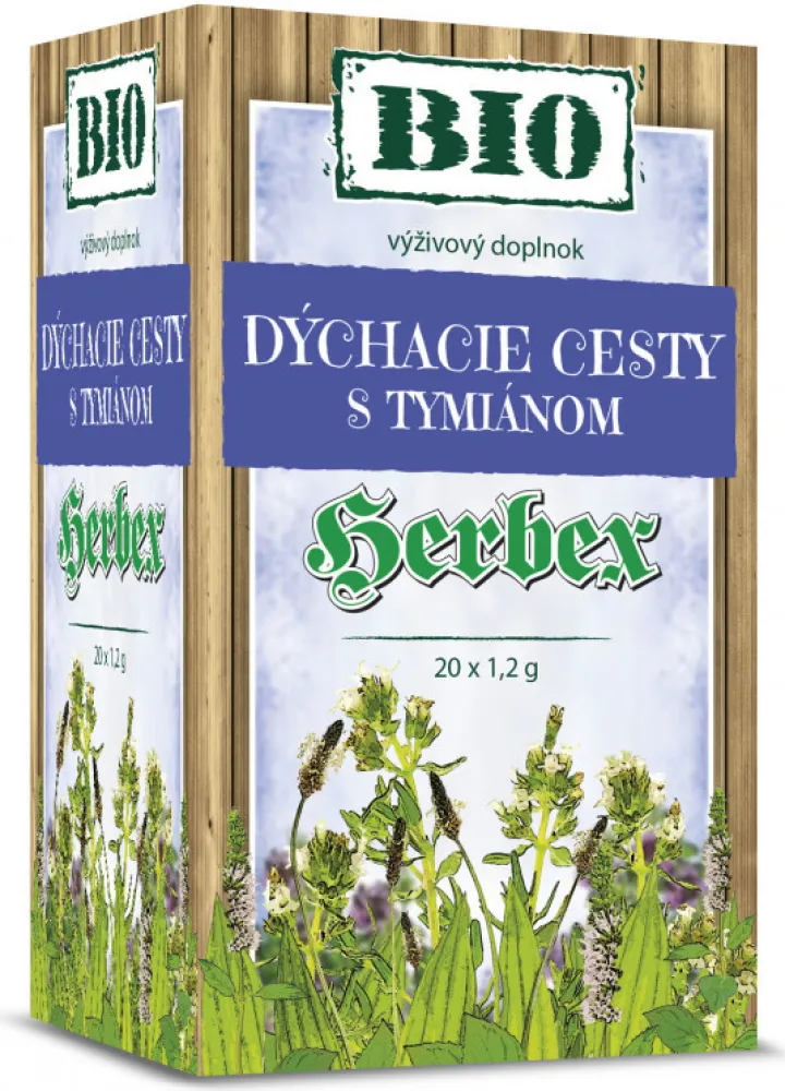 HERBEX BIO dýchací cesty s tymiánem n.s.20x1.2g