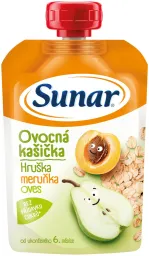 Sunar Ovocná kašička hruška meruňka ovesné vl.120g