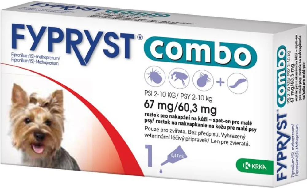 Fypryst combo spot-on pro psy 2-10kg 1x0.67ml