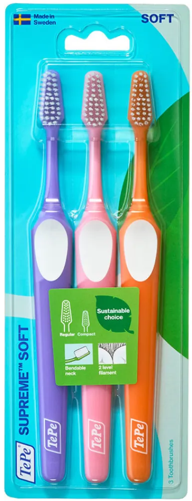 TePe Supreme zubní kartáčky 3ks blistr 352201