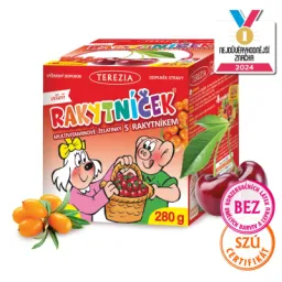 TEREZIA RAKYTNÍČEK multivitaminové želatinky s rakytníkem - VIŠEŇ 70 ks (280 g)