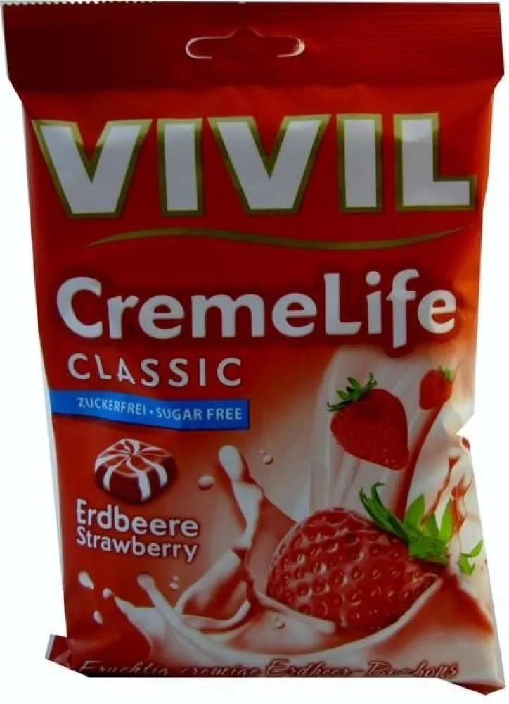 Vivil Creme life jahoda bez cukru 110g