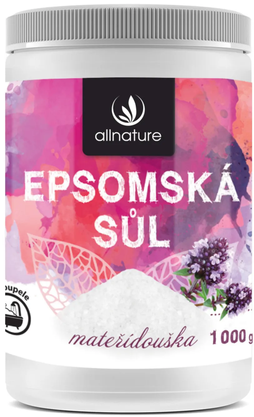 Allnature Epsomská sůl Mateřídouška 1000g