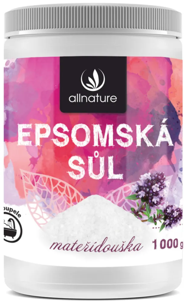 Allnature Epsomská sůl Mateřídouška 1000g