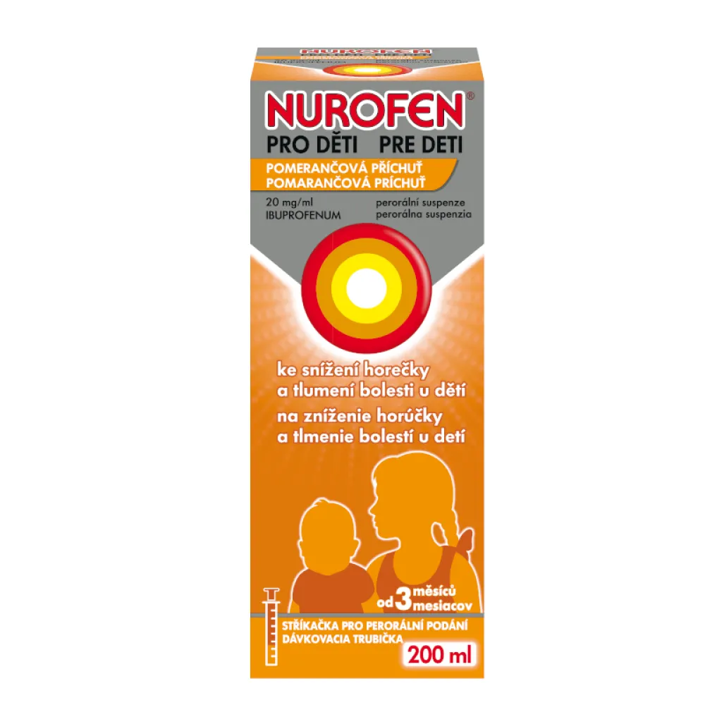 Nurofen pro děti 20mg/ml por.sus.200ml II