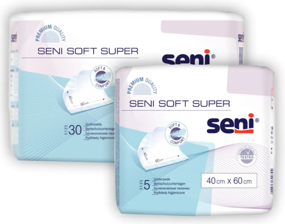 Seni Soft Super podložky absorpční 60x90cm 5ks