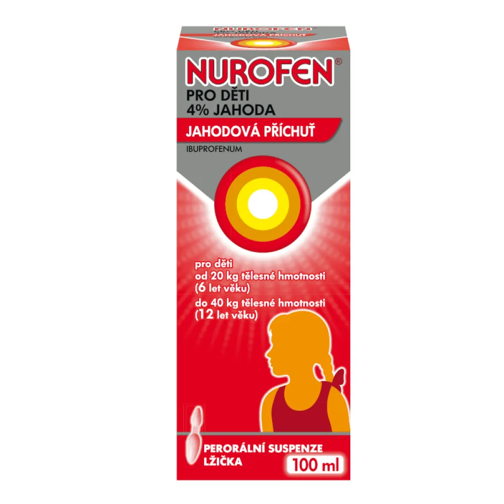 Nurofen pro děti Jahoda 40mg/ml por.sus.100ml
