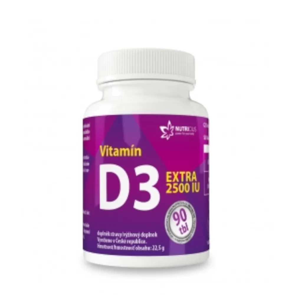 Vitamín D3 EXTRA 2500IU tbl.90