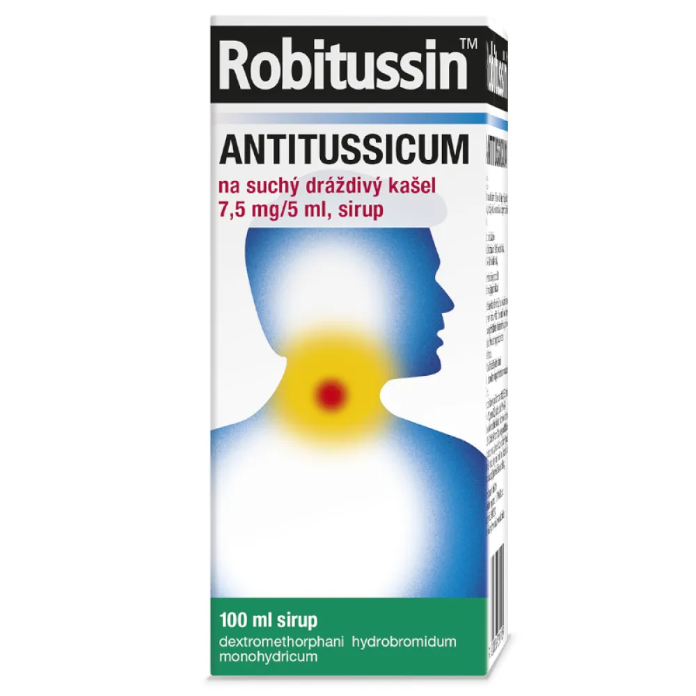 Robitussin Antitussi.suchý kaš.7.5mg/5ml sir.100ml