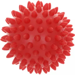 KineMAX Hedgehog Masážní míček ježek 9cm červený