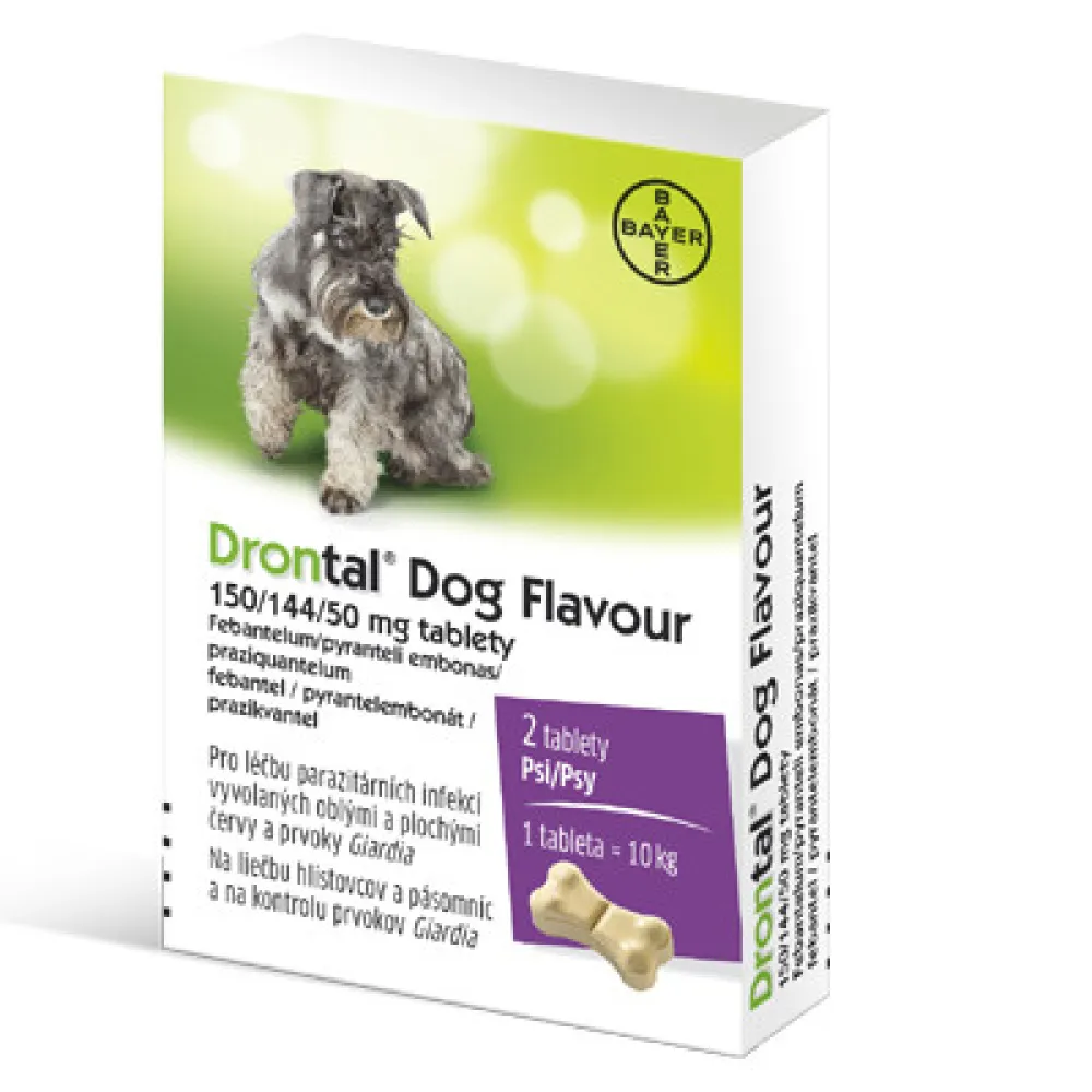 Drontal Dog Flavour 150/144/50mg psy tbl.2