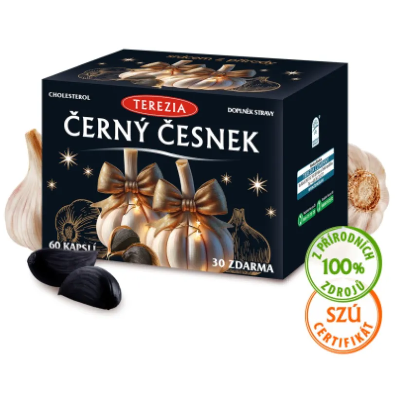 TEREZIA Černý česnek – Limitovaná edice 60 + 30 kapslí