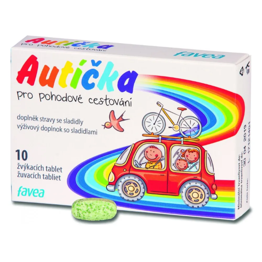 Favea Autíčka pro pohodové cestování žvýk.tbl.10