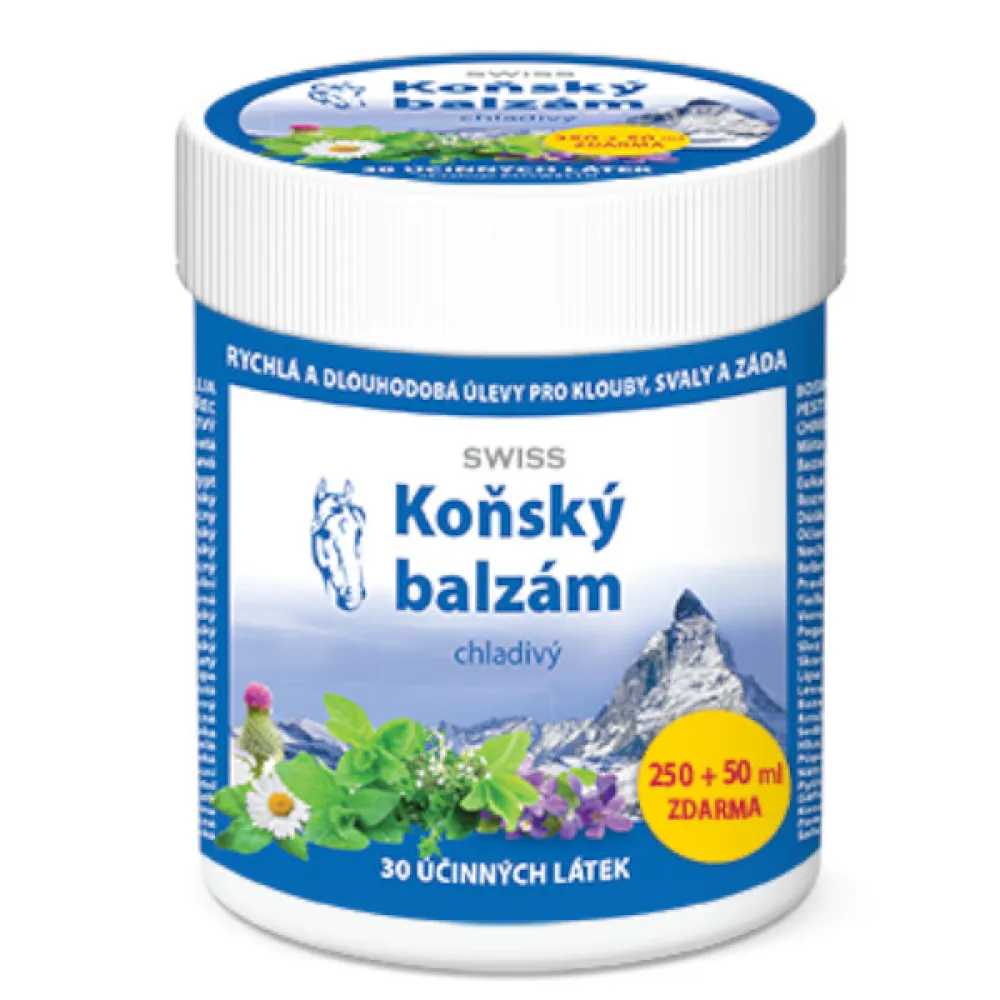 Koňský balzám SWISS chladivý 250 + 50 ml