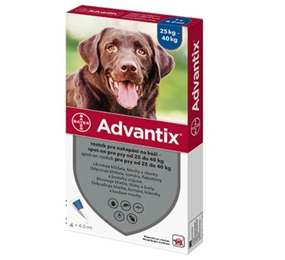 Advantix pro psy 25-40kg spot-on 4x4ml