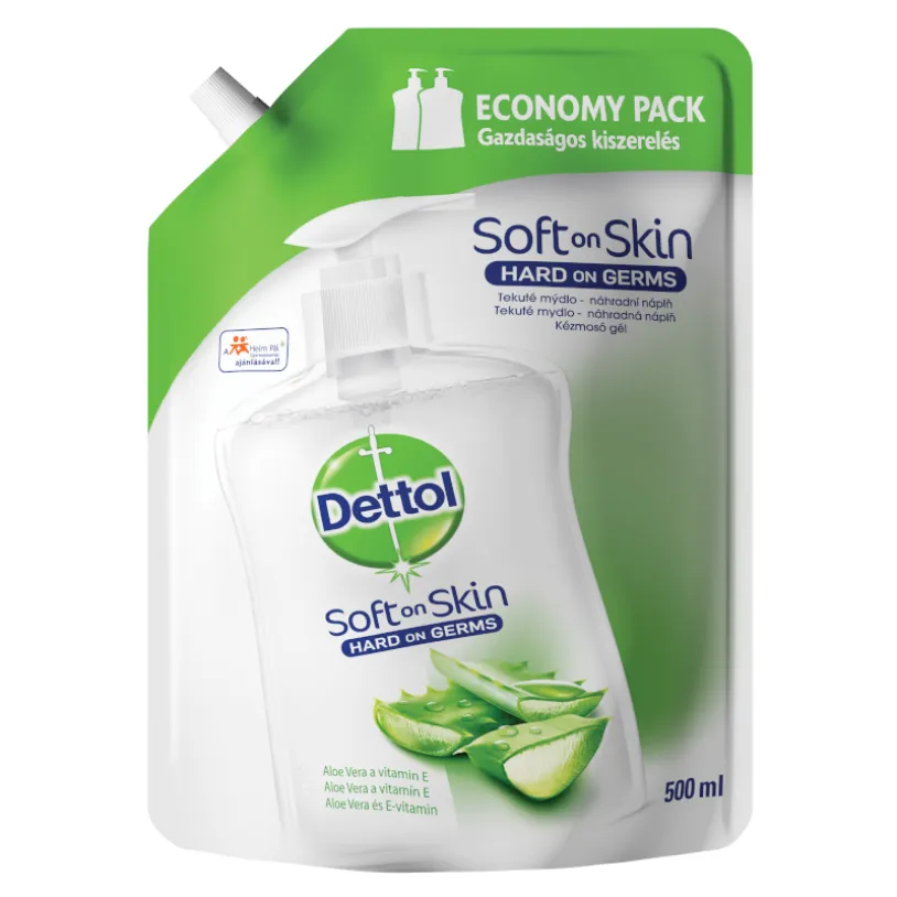 DETTOL Tek.mýdlo Náhr.náplň Jemná aloe+vit.E 500ml