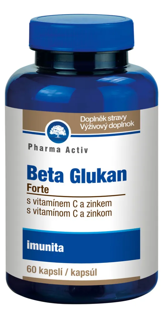 Beta Glukan Forte vitamín C a zinek cps.60