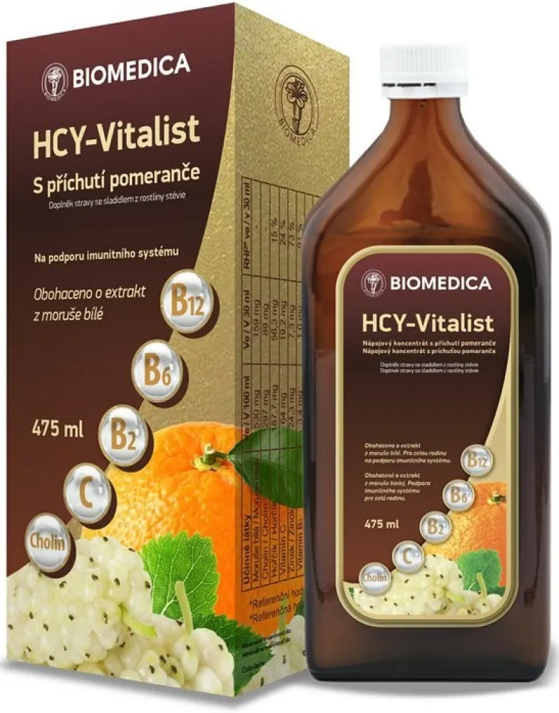 HCY-Vitalist s příchutí pomeranče 475ml