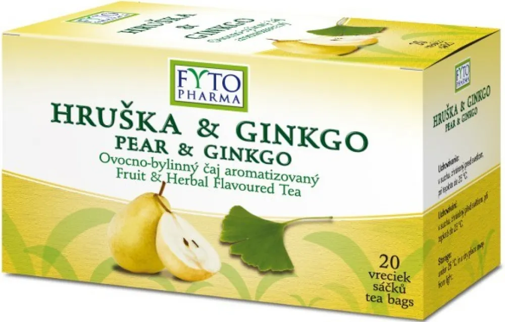 Ovocno-bylinný čaj Hruška +Ginkgo 20x2g Fytopharma
