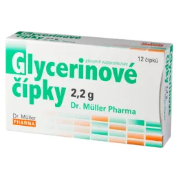 Glycerinové čípky 12x2.2g Dr.Müller
