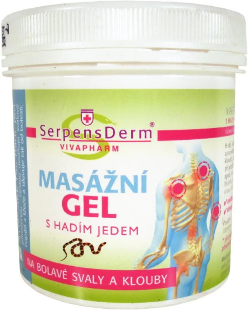VIVAPHARM SerpensDerm masážní gel hadí jed 250ml