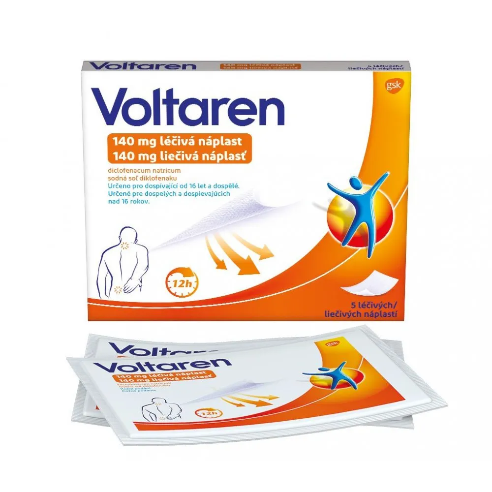 Voltaren 140 mg léčivá náplast 140 mg emp.med.5
