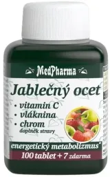 MedPharma Jablečný ocet+vlák.+vit.C+chrom tbl.107
