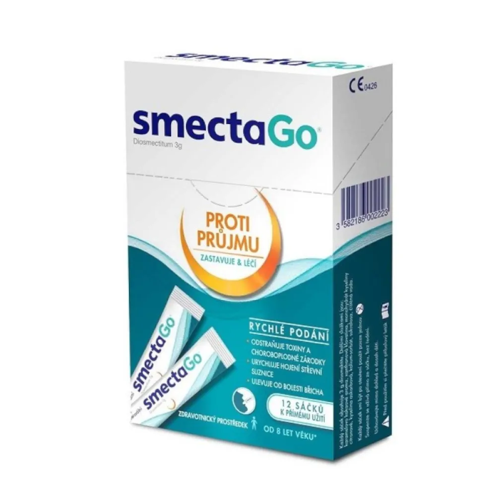 smectaGo Diosmectitum 3g 12 sáčků