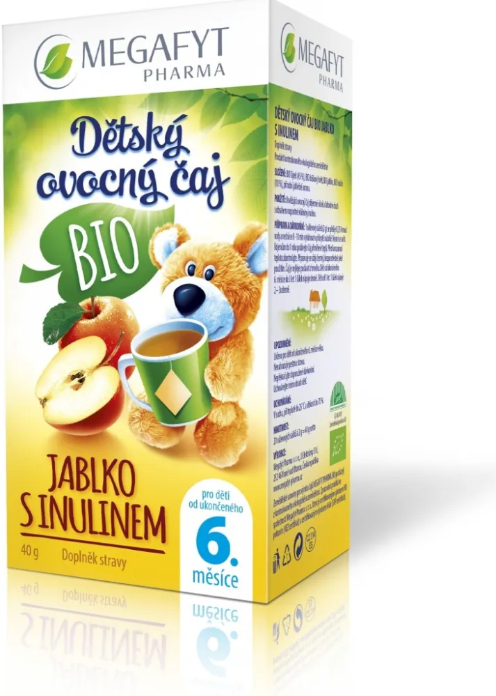 Megafyt Dětský ovocný čaj jablko a inul.BIO 20x2g