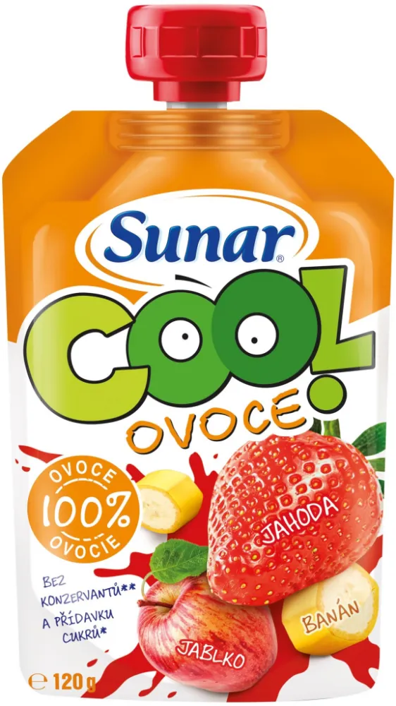 Sunar Cool ovoce jahoda banán jablko 120g
