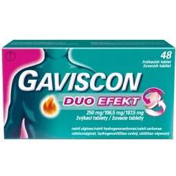 Gaviscon Duo Efekt 250mg/106.5/187.5mg tbl.48